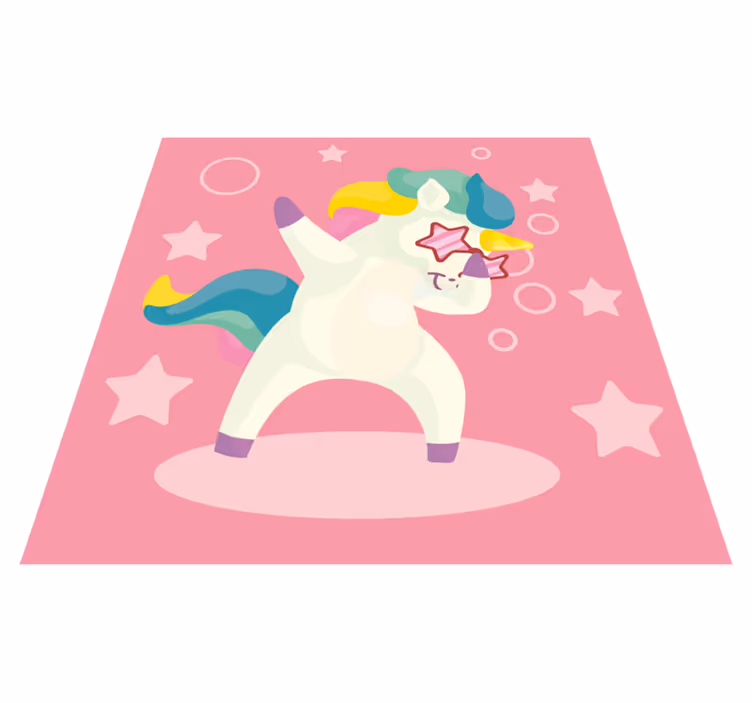 Dywan winylowy dla dziecka tańcząca magia jednorożca - TenStickers
