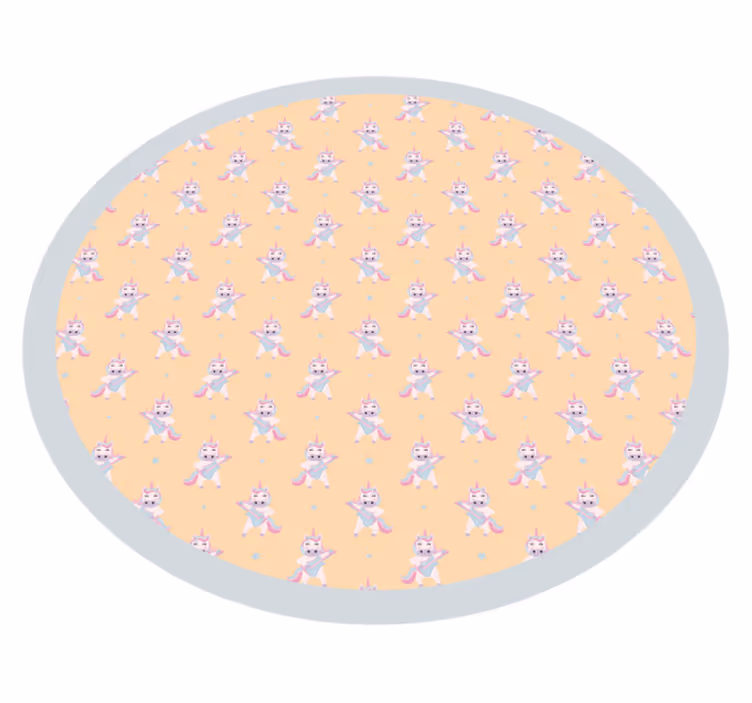 Dywan winylowy dziecięcy okrągła króliczka - TenStickers