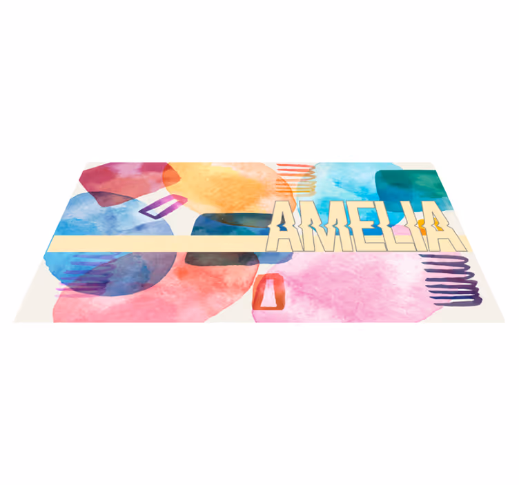 Dywan winylowy z imieniem spersonalizowana nazwa - TenStickers