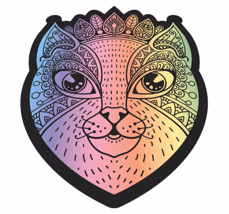 Dywan winylowy do sypialni Kot w nocy - TenStickers