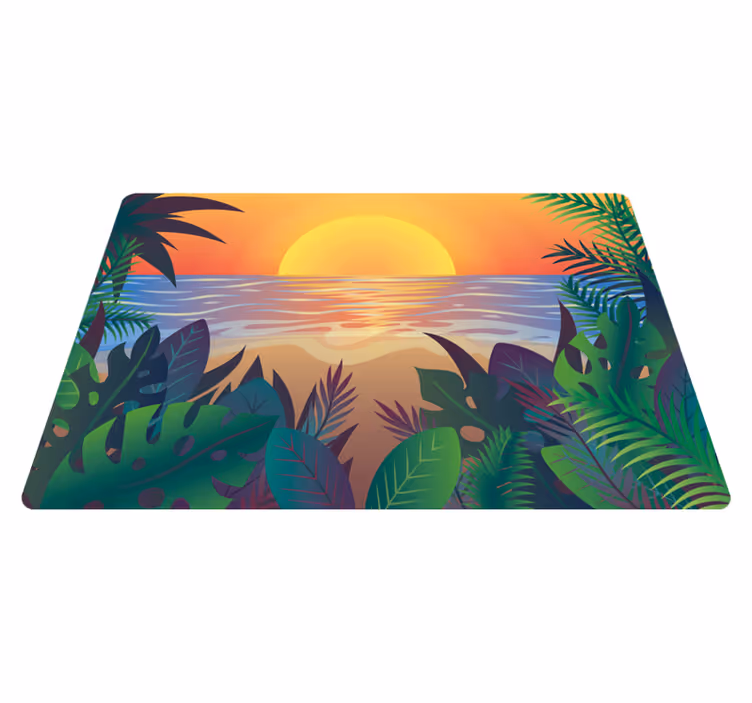 Dywan winylowy Retro plaża - TenStickers