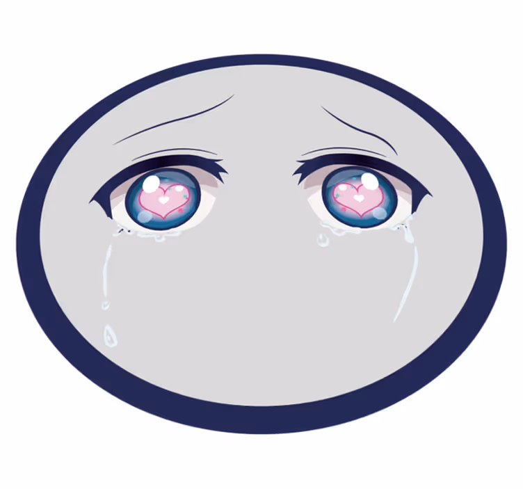Dywan winylowy Smutne oczy anime - TenStickers