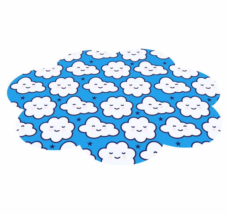Dywan winylowy dziecięcy pochmurny sen - TenStickers