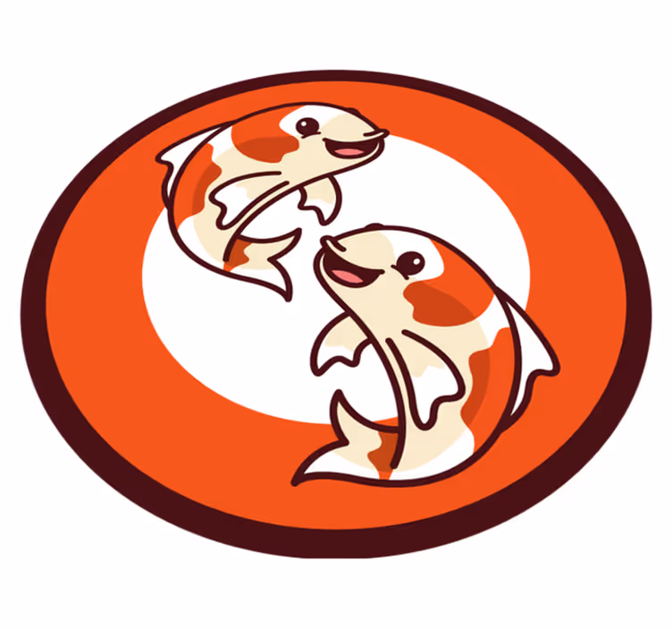 Dywan winylowy z anime koi - TenStickers