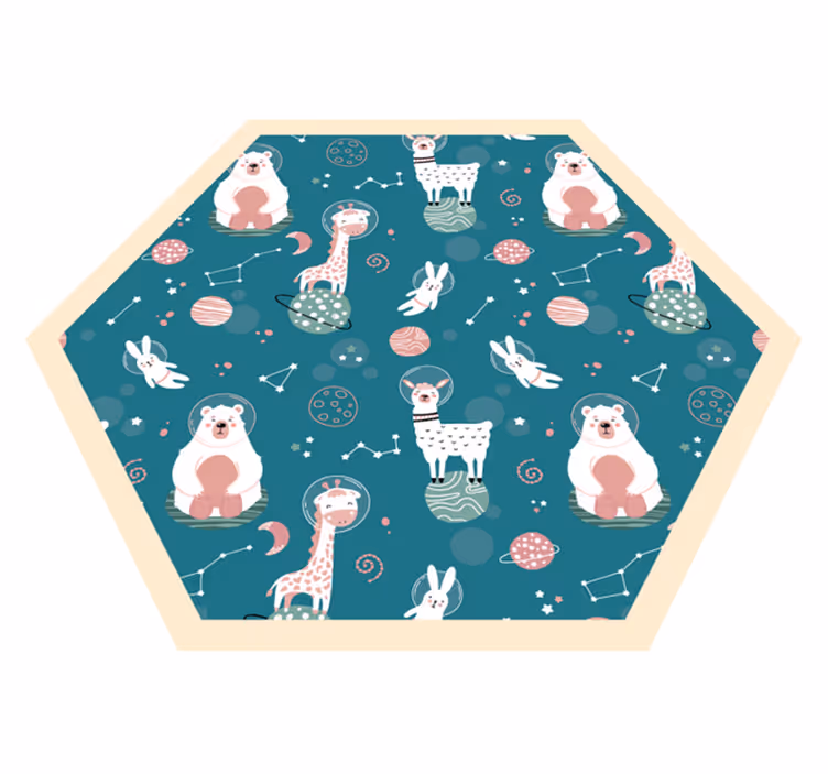 Dziecięcy dywan winylowy kapryśne zdjęcia przedszkola - TenStickers