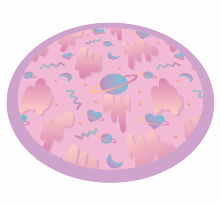 Dywan winylowy dziecięcy planetarny czas zabawy - TenStickers