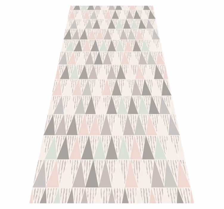 Dywan winylowy wzór geometryczny trójkątny geometryczny - TenStickers