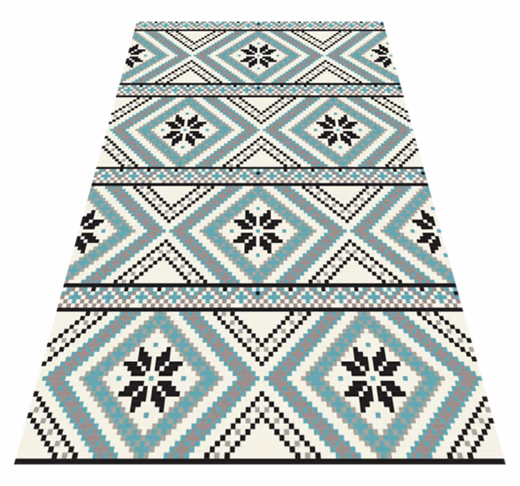 Skandynawskie figury nordic dywan winylowy - TenStickers