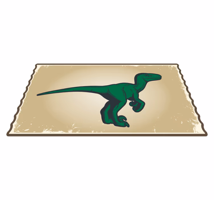 Dziecięcy dywan winylowy z postacią t-rexa - TenStickers