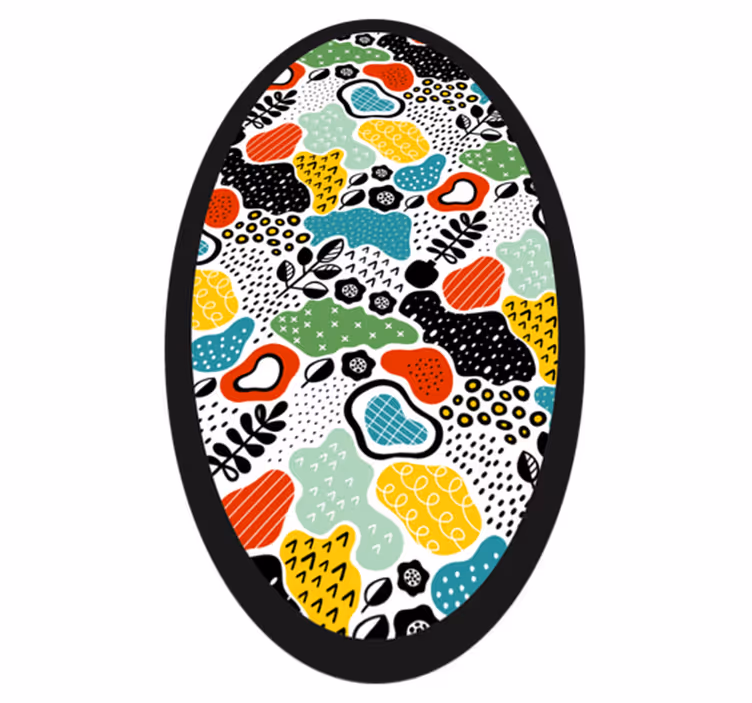 Dywan winylowy natura kolorowy wzór natury - TenStickers