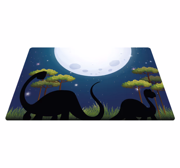 Dywan do sypialni dinozaur w naturze - TenStickers