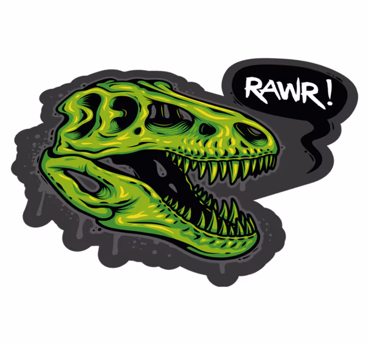 Dywan winylowy Dinozaur z tekstem - TenStickers