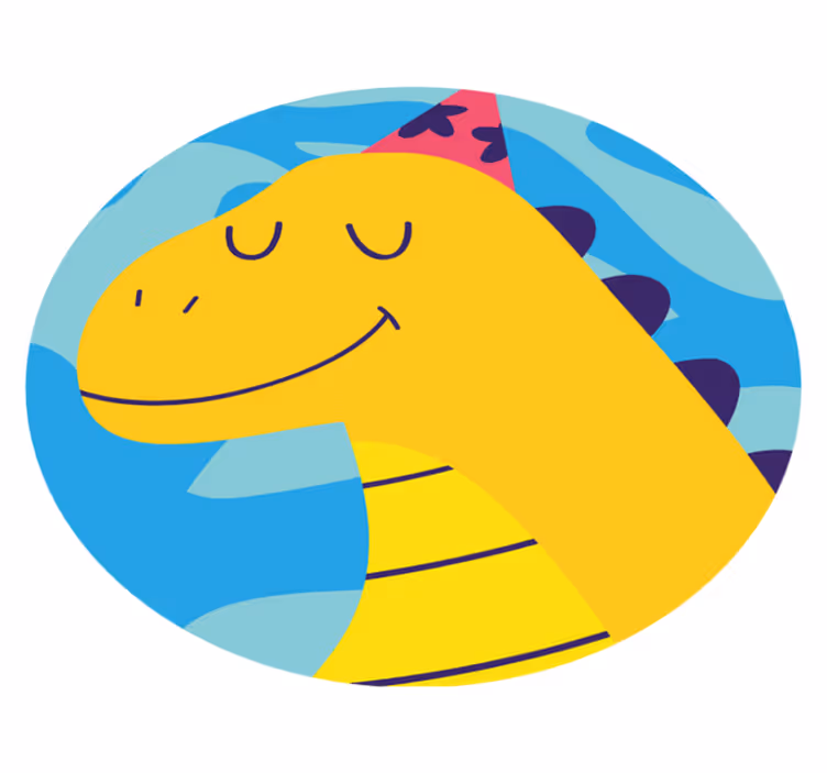 Dywan winylowy dla dziecka motyw imprezy dinozaurów - TenStickers