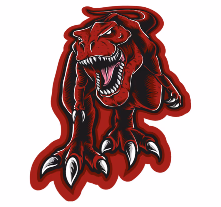 Dywan winylowy zwierzęta okrutny dinozaur - TenStickers