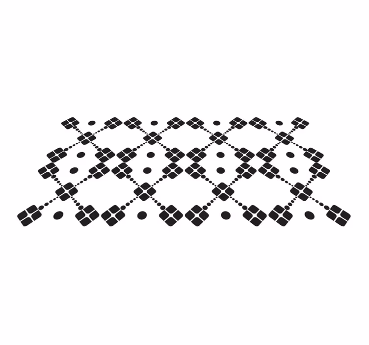 Dywan winylowy wzór geometryczny geometryczne domino - TenStickers