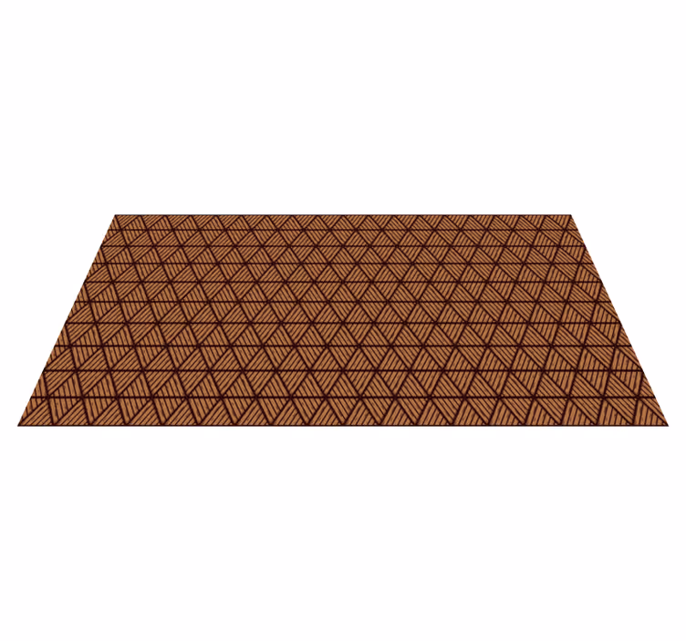 Geometryczne drewniane trójkąty do przedpokoju - TenStickers