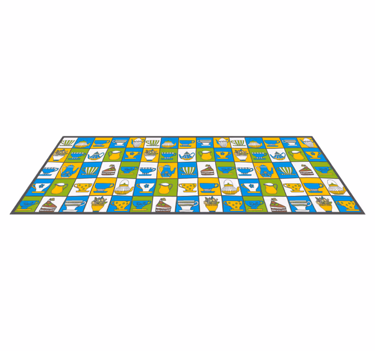 Dywan winylowy do kuchni wzorce kulinarne - TenStickers