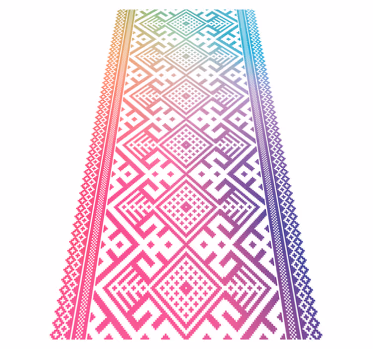 Dywan winylowy dla dziecka geometryczny czas gry - TenStickers