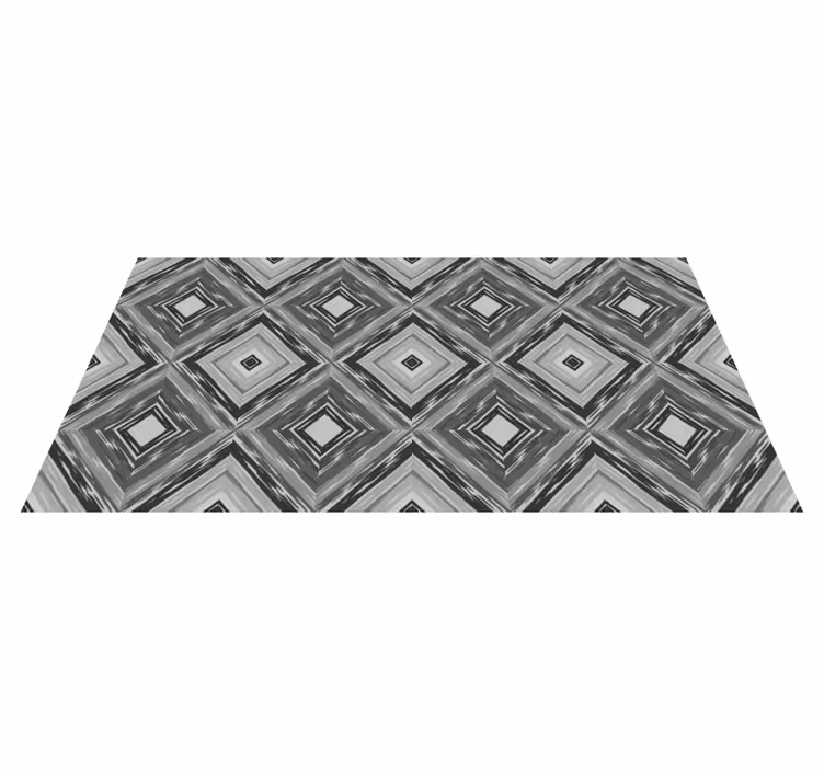 Dywan winylowy wzór geometryczny iluzja diamentowa - TenStickers
