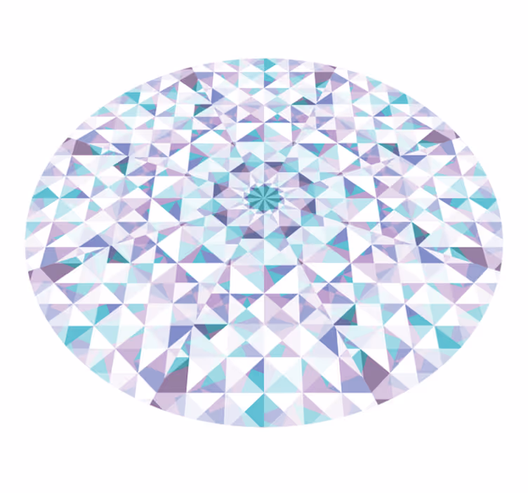 Dywan winylowy wzór geometryczny geometryczny kalejdoskop - TenStickers