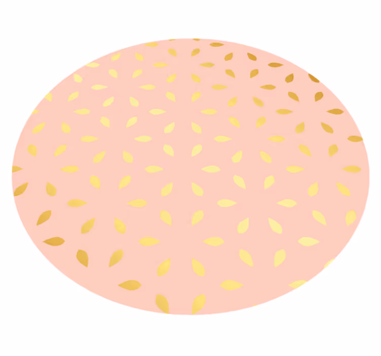 Dywan winylowy w kwiaty i rośliny pastelowy wzór płatków - TenStickers