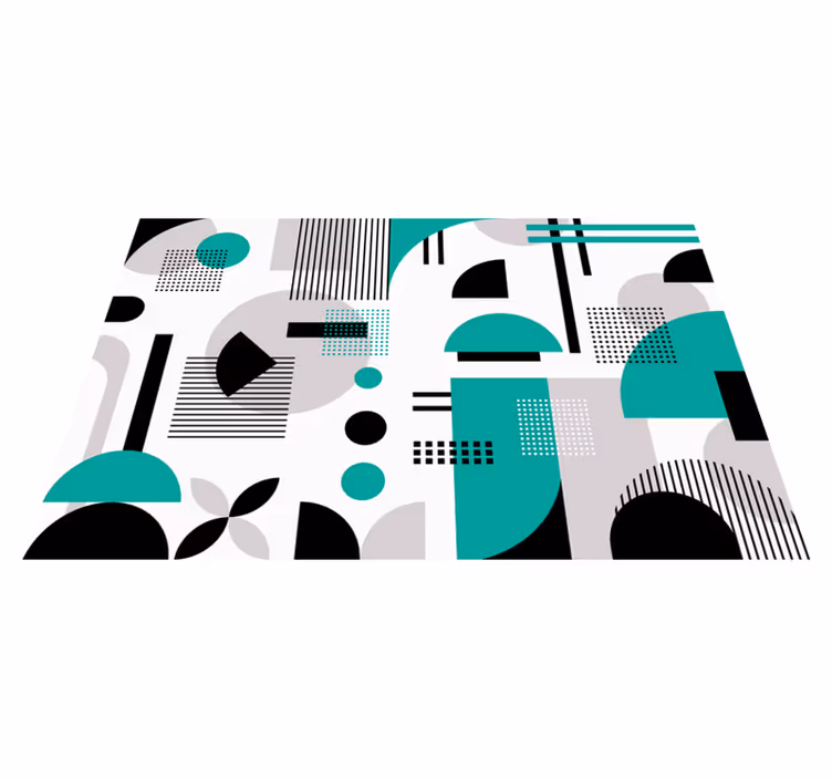 Dywan winylowy nowoczesny geometryczny kształt - TenStickers
