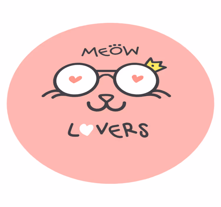 Dywan winylowy dla dziecka grafika miłośnika kotów - TenStickers