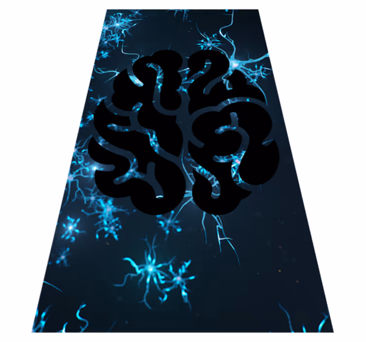 Dywan winylowy tekstura ścieżki neuronowe - TenStickers