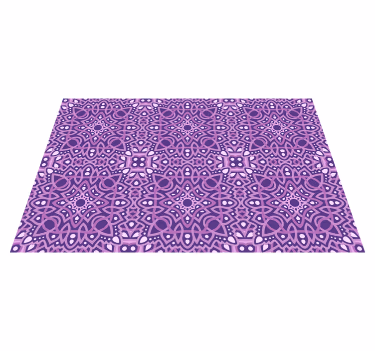 Dywan winylowy fioletowa mandala - TenStickers