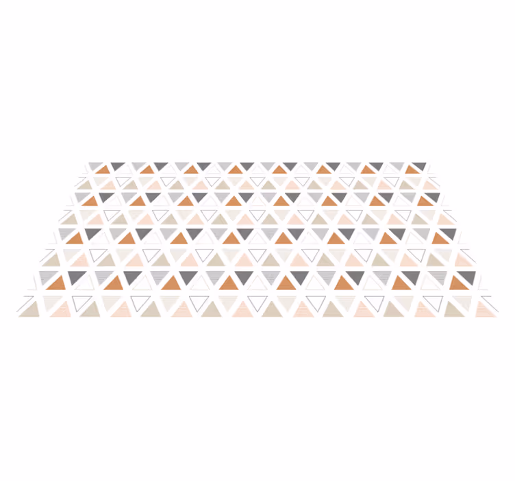 Dywan winylowy wzór geometryczny trójkątny motyw - TenStickers
