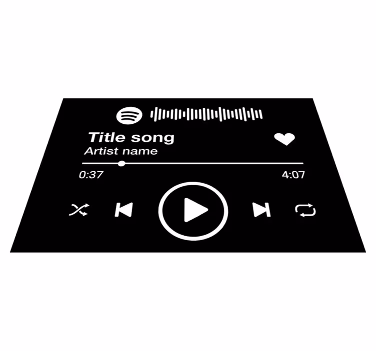 Spersonalizowana mata winylowa Spotify - TenStickers