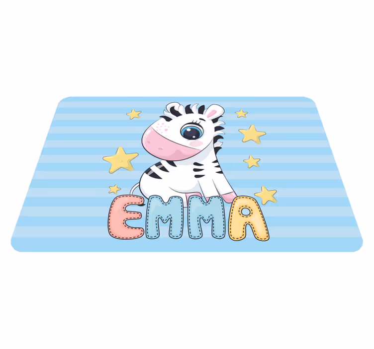 Dywan winylowy dla dziecka zabawa w paski zebry - TenStickers