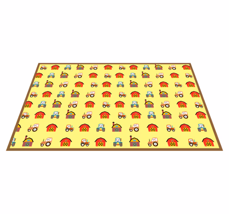 Dywan winylowy dla dziecka wiejskie zabawy - TenStickers