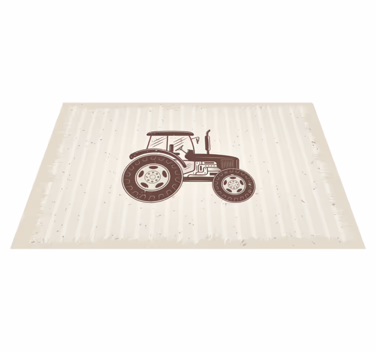 Dywan winylowy vintage traktor rolniczy - TenStickers