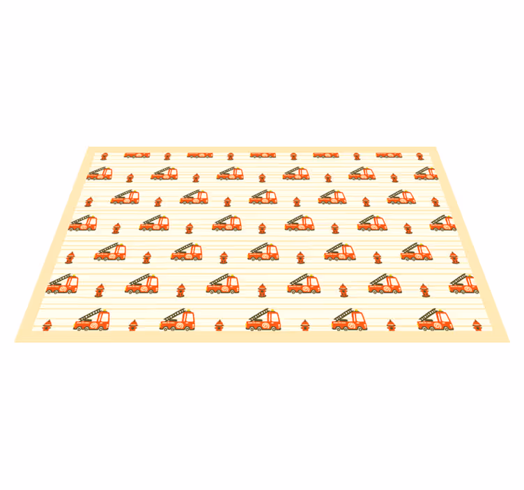 Dziecięcy dywan winylowy zabawny motyw transportu - TenStickers