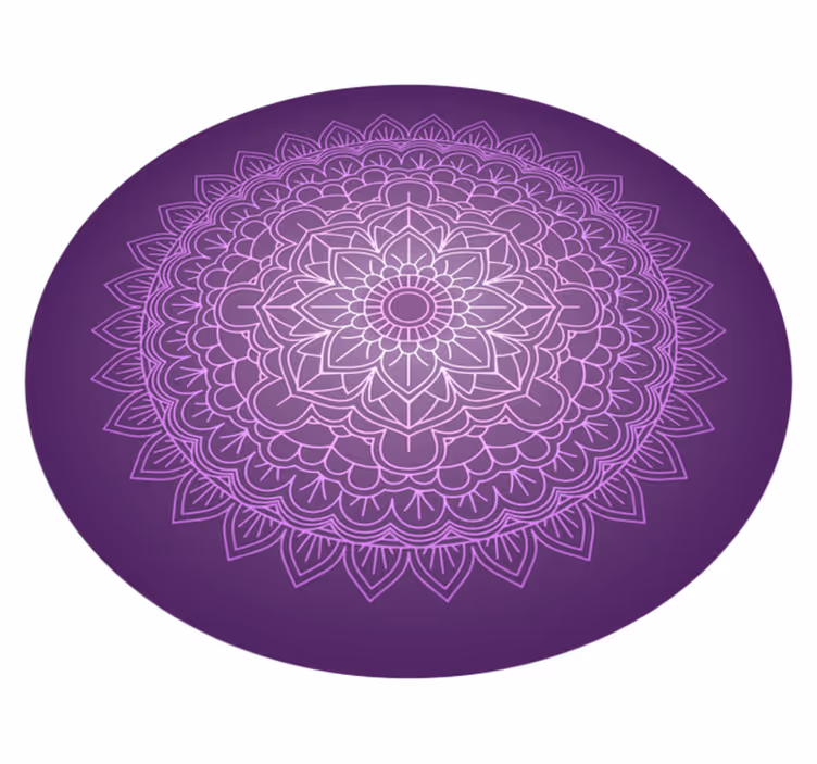 Dywan winylowy fioletowa mandala - TenStickers