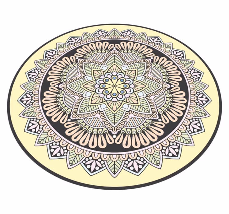 Dywan winylowy Wielobarwne mozaiki mandali - TenStickers