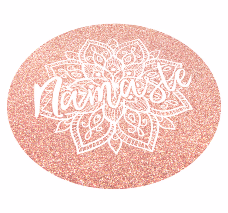 Dywan winylowy z mandalą motyw mandali namaste - TenStickers