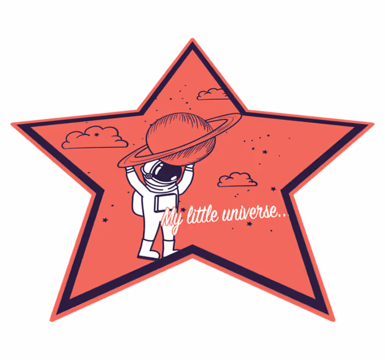 Dywan winylowy dla dziecka odkrywca gwiazd astronautów - TenStickers
