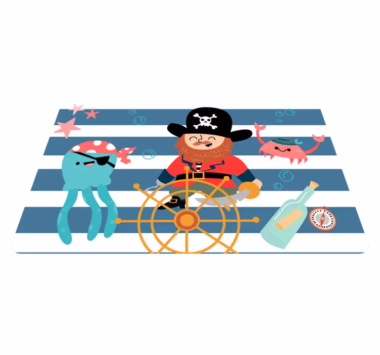 Dywan winylowy dla dziecka piracka przygoda - TenStickers