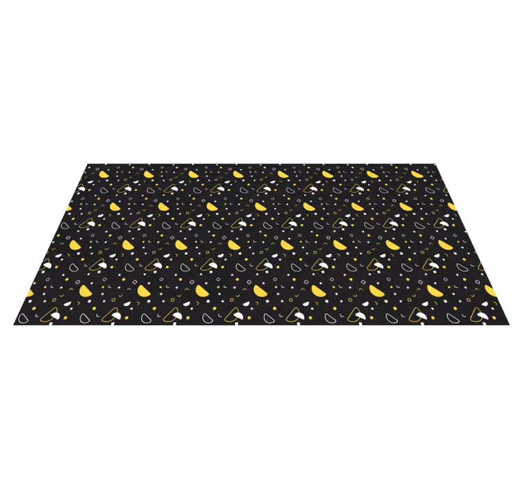 Dywan winylowy do jadalni geometryczny wzór cytryny - TenStickers