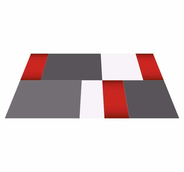 Minimalistyczny dywan winylowy minimalistyczne bloki - TenStickers