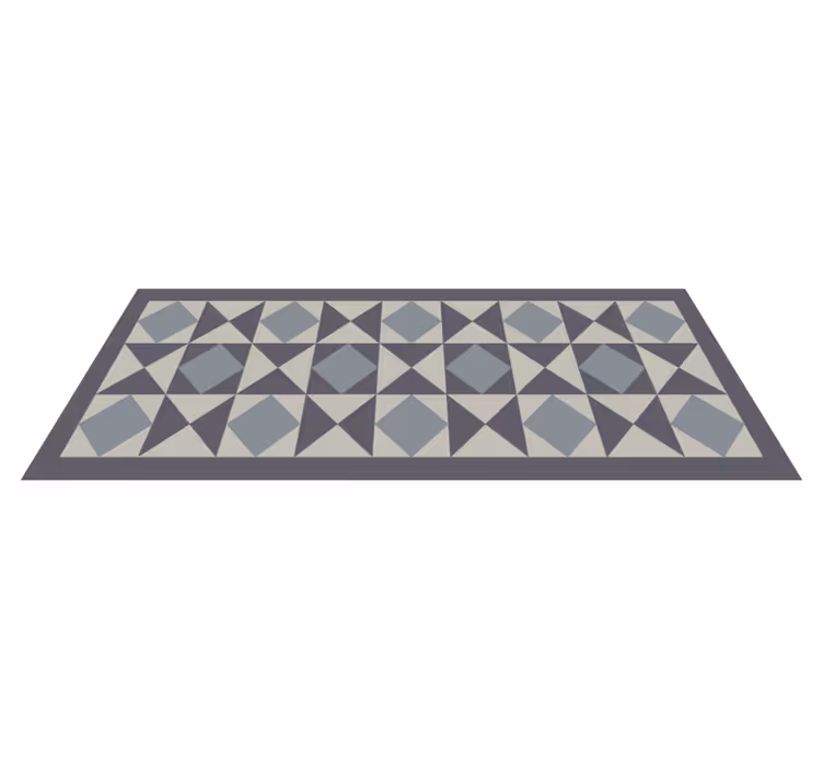 Dywan winylowy wzór geometryczny w kształty geometryczne - TenStickers