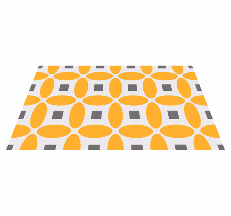 Dywan winylowy wzór geometryczny koła geometryczne - TenStickers
