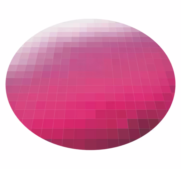 Dywaniki geometryczne w kolorze różowym gradientu - TenStickers