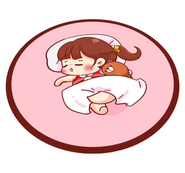 Dywan winylowy do spania dziewczyny anime - TenStickers