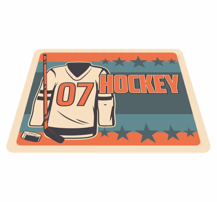 Dywan winylowy z grą z motywem hokejowym - TenStickers