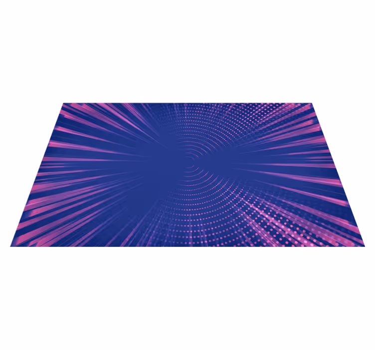Dywan winylowy wzór geometryczny blask optyczny - TenStickers