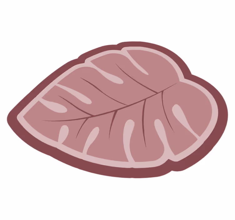 Dywan w kwiaty z różowymi liśćmi monstery - TenStickers