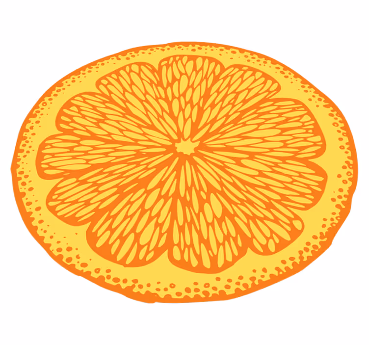 Dywan winylowy do kuchni pomarancza - TenStickers